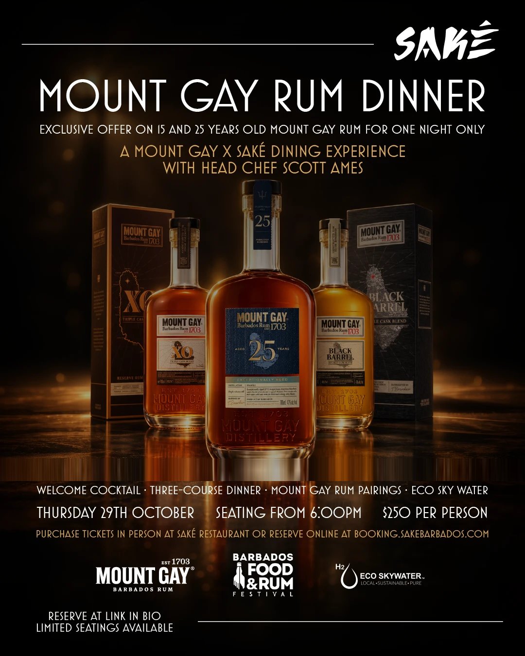 Mount Gay Rum Dinner